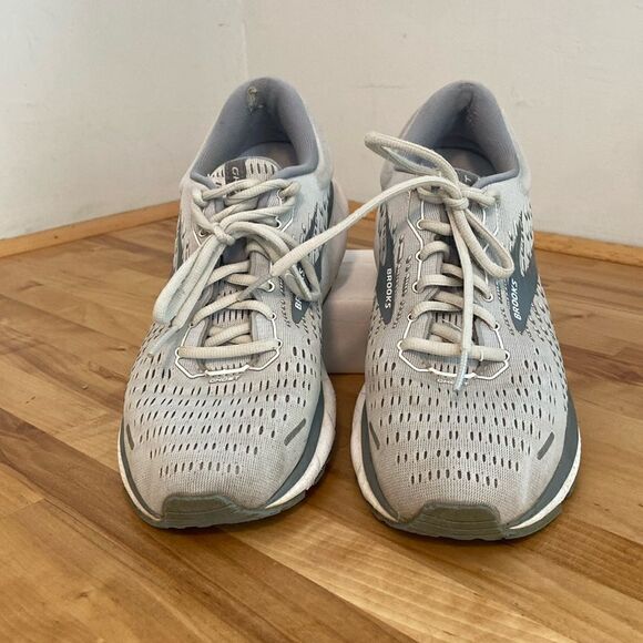 Brooks Gray Ghost 13 Lace Up Running Athletic Sneakers Size 9 1/2 - Picture 1 of 9